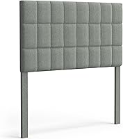 Vista 51 de Glenwillow Home Varia - Cabecero tapizado doble de 20 pulgadas de alto, color beige
