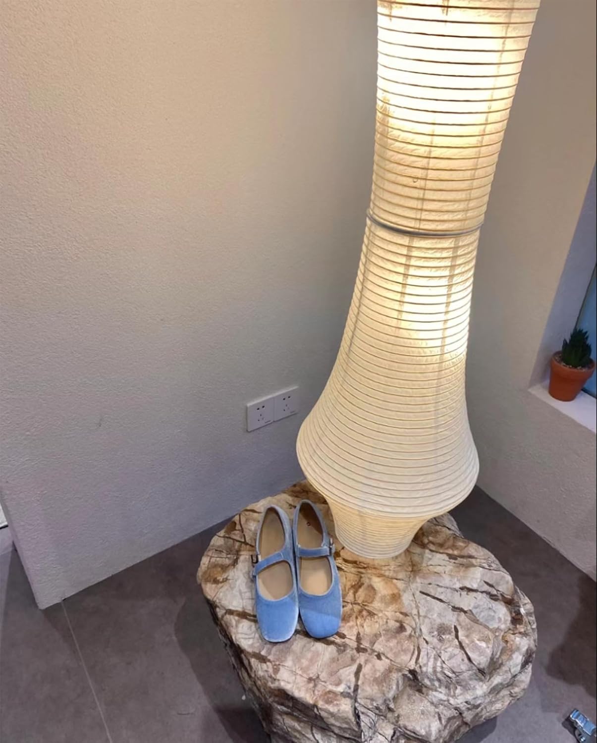 Generic Multi Layer Rice Paper Lamp, Rice Paper Lampshades, Wabi Sabi Wind Rice Paper Pendant Lights, Noguchi Hanging Light, Noguchi Light Fixture (Style B: D11 * H33.5 in), White