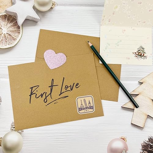 Miniatura 5 de Sobres Kraft de 4 x 6 (A6), paquete de 100 unidades para invitaciones, tarjetas de felicitación, postales, color marrón (4.72 x 6.49 pulgadas)