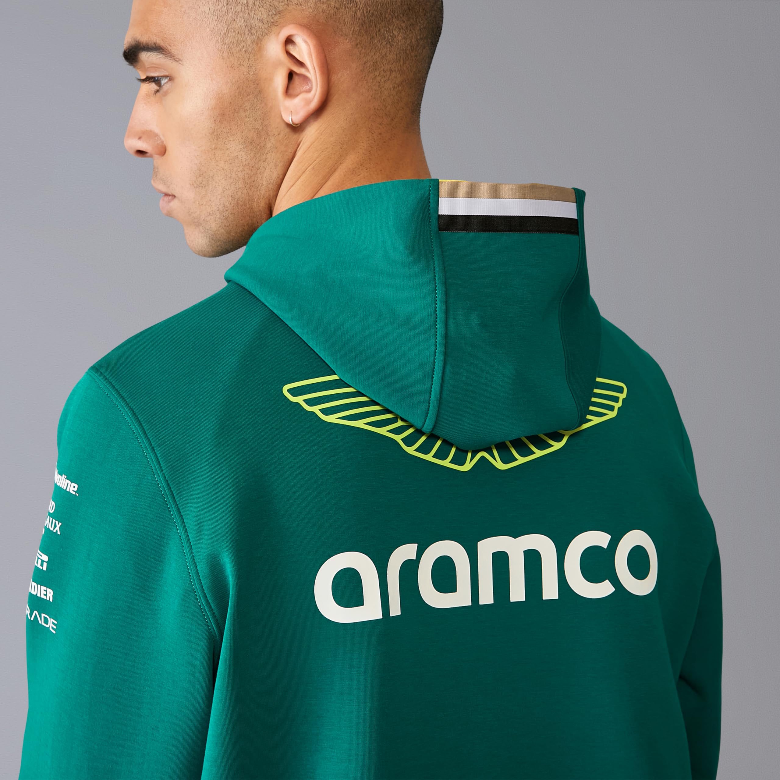 Aston Martin F1 Sudadera con Capucha 2024 - Hombre - Verde - Talla: XXL