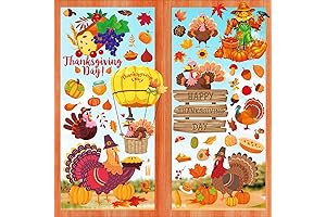 Enliven Your Thanksgiving with Captivating Window Clings