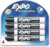 EXPO Dry Erase Markers, Low Odor Ink, Assorted Colors, Chisel Tip, Easily Erases, Vibrant Ink, Ideal for Classroom, Back to School Supplies, Teachers, Office, Whiteboard & Home, 48 Count (12 packs of 4)