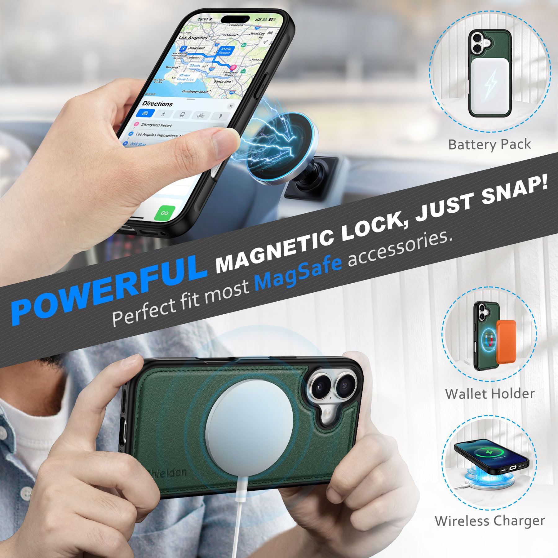 SHIELDON Case for iPhone 17 Pro Max, [Removable