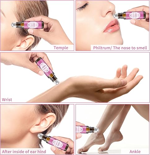 Miniatura 4 de duo-nattern Mezcla de aceites esenciales románticos y cálidos, aceites esenciales puros, prediluidos, mezcla de aceites esenciales de aromaterapia