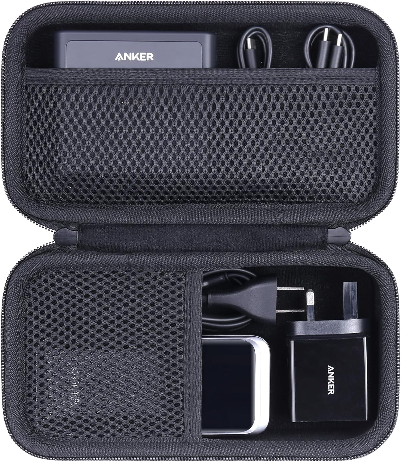 khanka Hard Travel Case Replacement for Anker 100W Charging Base + Anker Prime 27,650mAh 250W / 20,000mAh 200W PowerBank(Case Only).