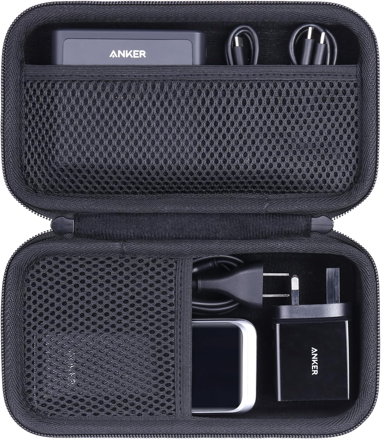 Hard Travel Case Replacement for Anker 100W Charging Base + Anker Prime 27,650mAh 250W / 20,000mAh 200W PowerBank(Case Only).