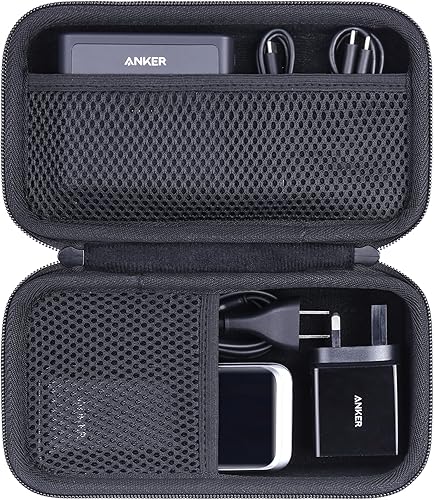 khanka Funda de viaje rígida de repuesto para base de carga Anker de 100 W + Anker Prime 27,650 mAh, 250 W 20,000 mAh 200 W PowerBank (solo funda).