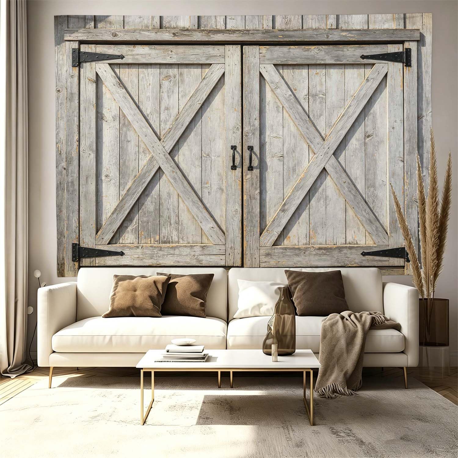Arazzo da Parete Grande 300x260 cm Porta della Stalla 3D Telo da Parete