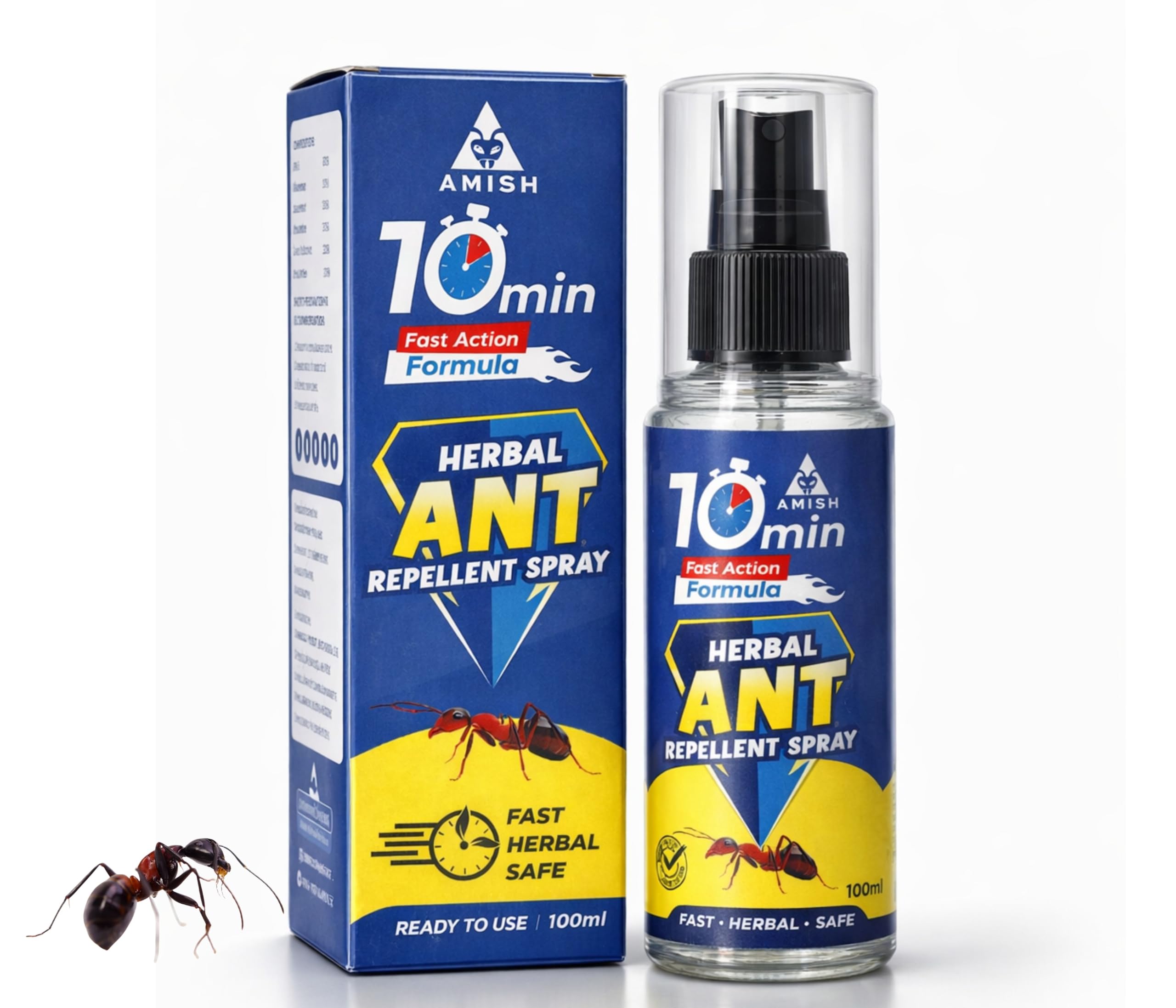 Amish A Eco-Friendly Ant Bait/Ant Repellent for Home/ant Gel/ant Liquid/ant Organic Liquid/ant Gel Bait/Garden, Kitchen, Wall Edges 100 ml (ARS 100ML -1)-image-49