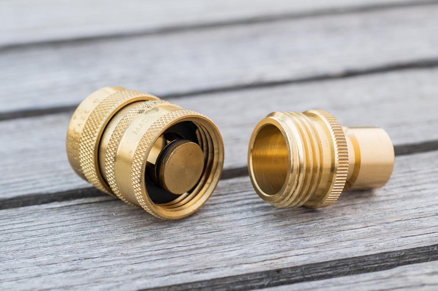 3-Pack All Brass Faucet Quick Connect Adapter for Garden Hose With Shutt-Off