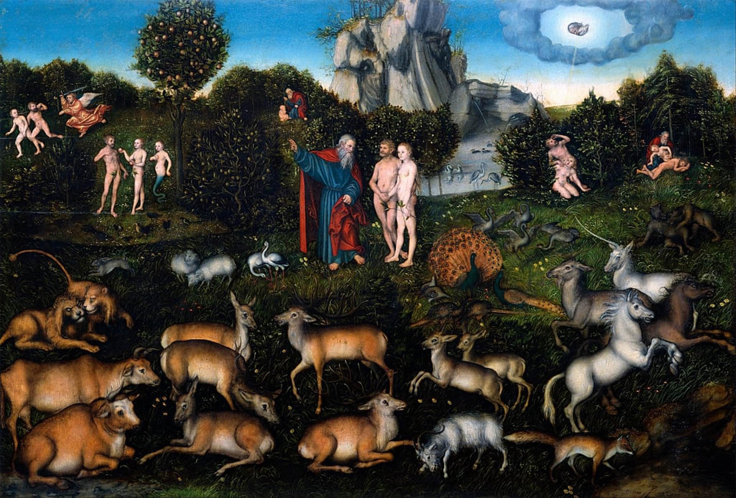 ARTXLXXBN Famous Prints Artwork Pictures Poster Painting Art Venus and Cupid by Lucas Cranach the Elder Artwork Landscape Pictures for Home Decor 60x90cm