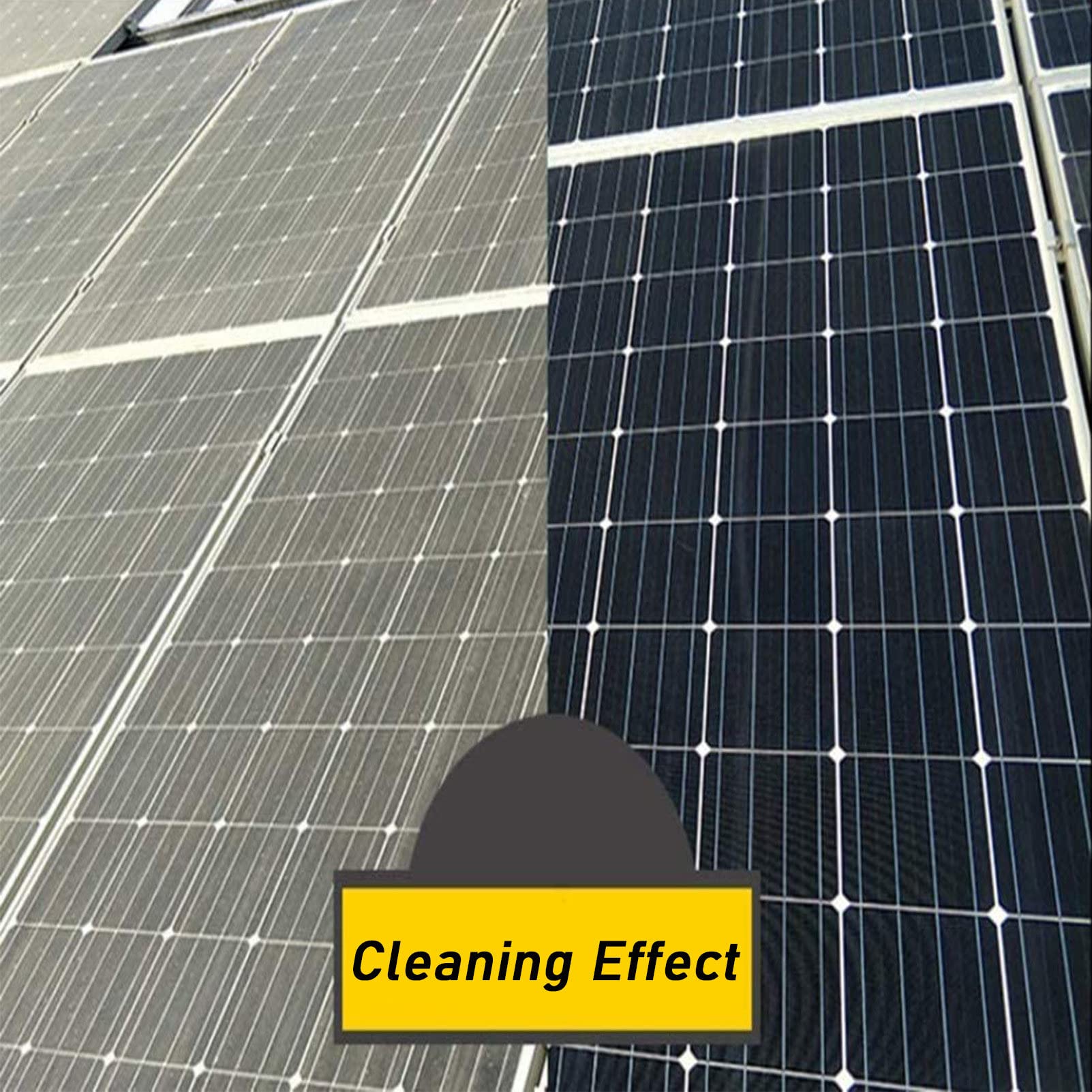 Pértiga de Limpieza de Ventanas de 5 a 12 m con Cepillo telescópico y depósito de Agua, se extiende para Limpiar techos, Paneles fotovoltaicos y solares, Cabezal de cepil