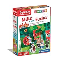 Clementoni – 16423 – Sapientino Montessori – Mille e Una Fiaba – Gioco Educativo 4 Anni, Flashcards Montessori – Made in Italy