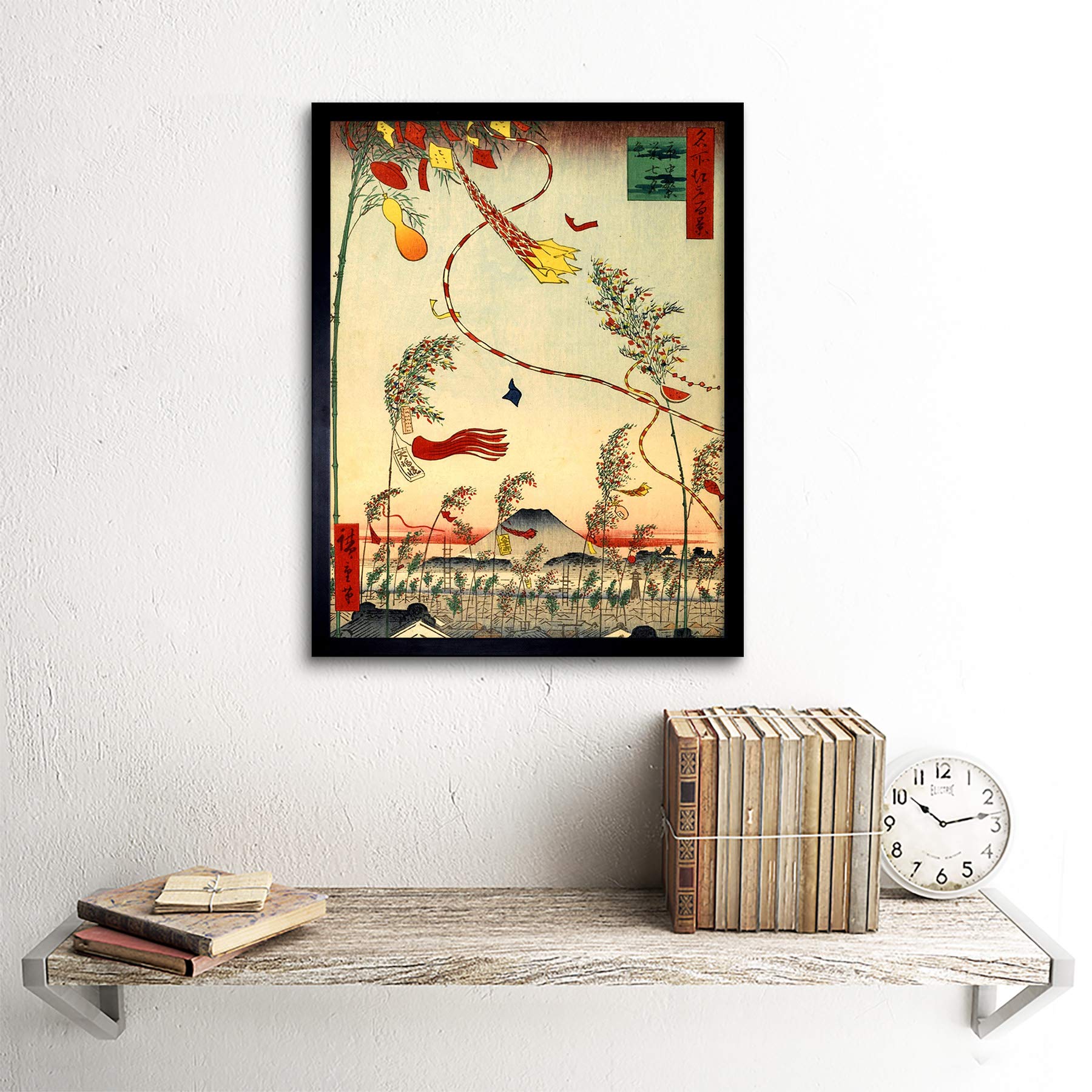 Amazon.com: Wee Blue Coo Painting Japanese Woodblock Flags Wind