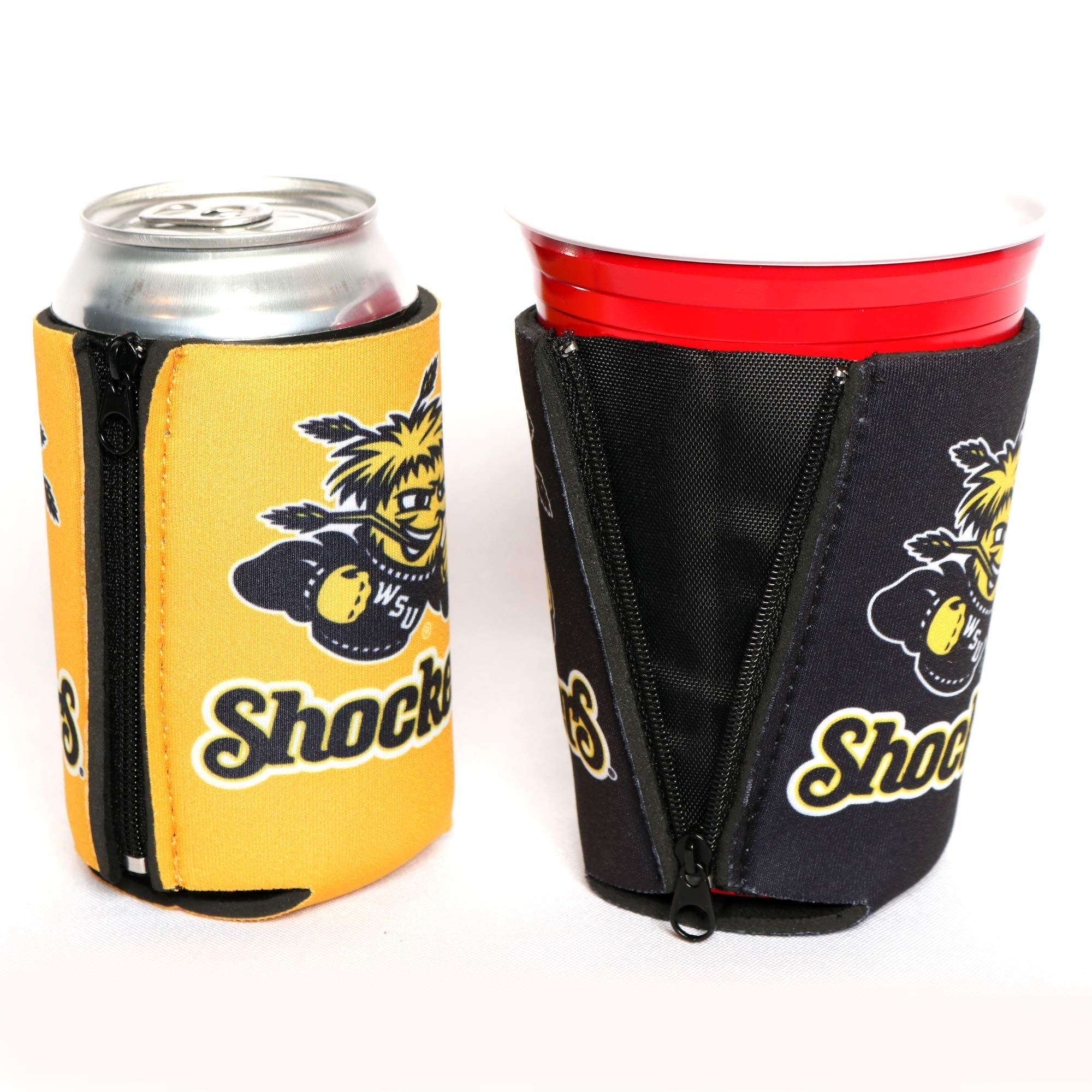 ZipSip Wichita State University Shockers Black Adjustable Beverage Holder