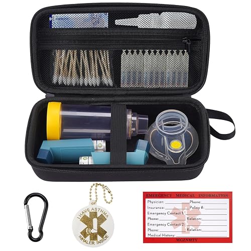 MGZNMTY Travel Carrying Case Compatible with Asthma Inhaler Spacer for