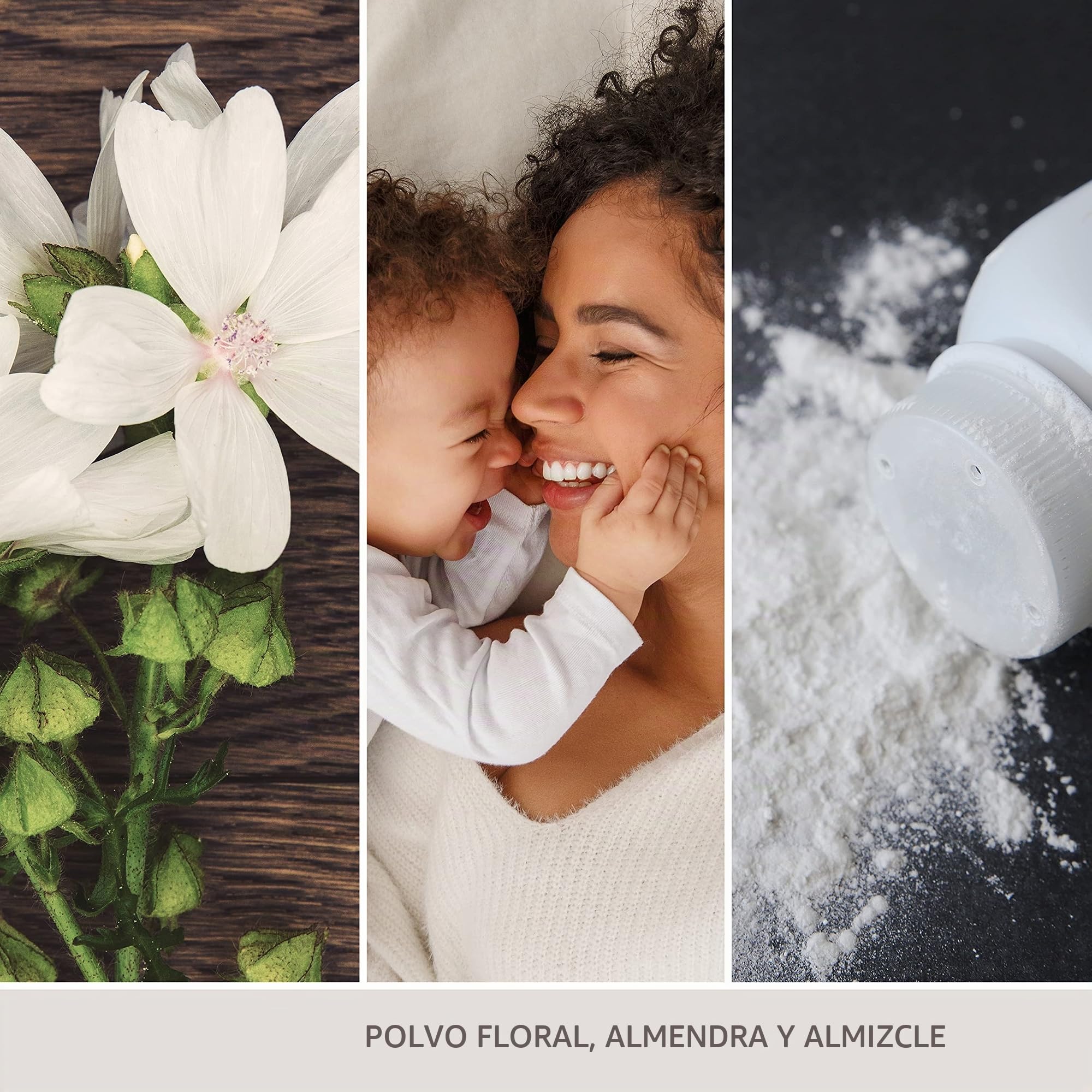 Yankee Candle vela aromática en tarro mediano, polvos de talco, duración de combustión de hasta 75 horas