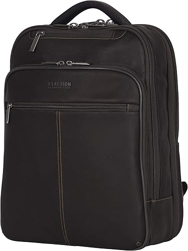 Miniatura 10 de Kenneth Cole Reaction - Bolsa de mensajero de cuero para computador portátiltableta RFID, con cierre de lengüeta y mosquetón, Manhattan, Colombia.,