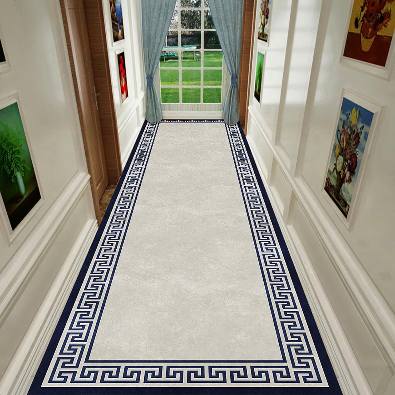 Enigmaire Long Rug Hallway Entrance Area Runner Washable Runner Hallway