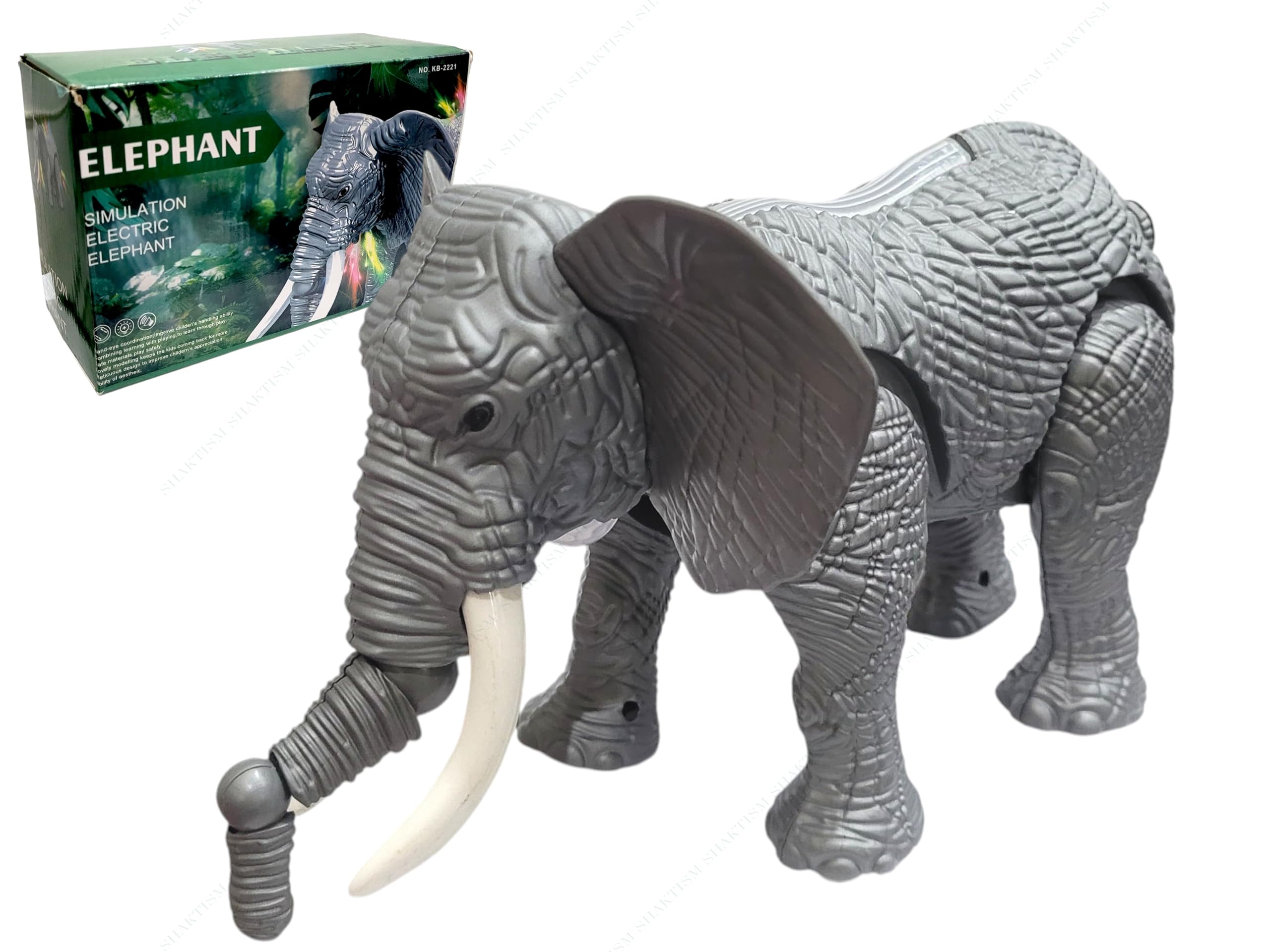 Buy SHAKTISM Jumbo Safari Elephant Toy with Light and Sound