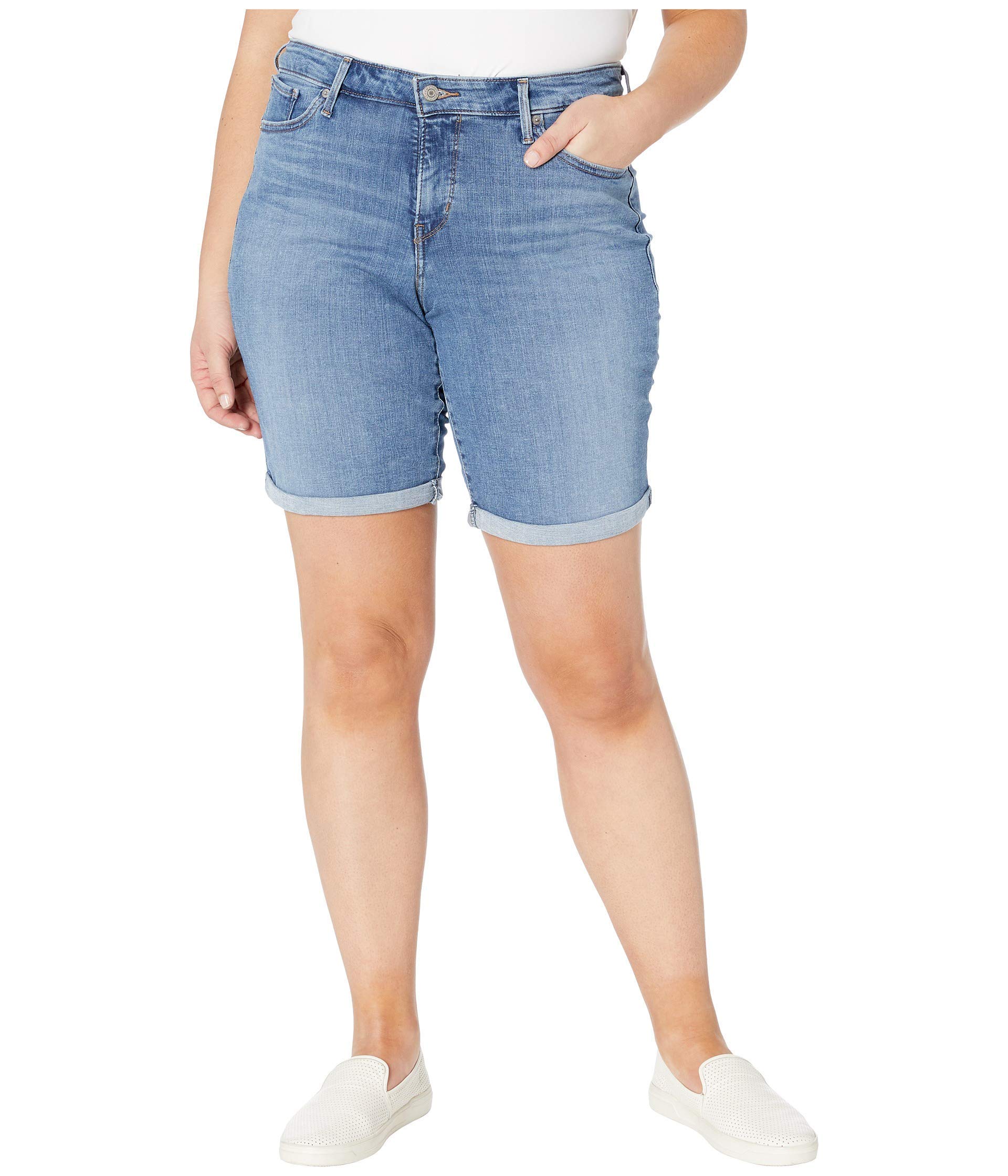 Levi's Women's Plus-Size Shaping Bermuda Shorts