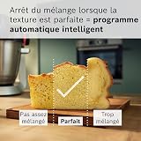 BOSCH MUMS6ZS18 Series 6 - Robot pâtissier MUM 6, Balance intégrée, bol en plastique avec couvercle plus bol en inox - 1600 W, Noir, inox brossé - 2