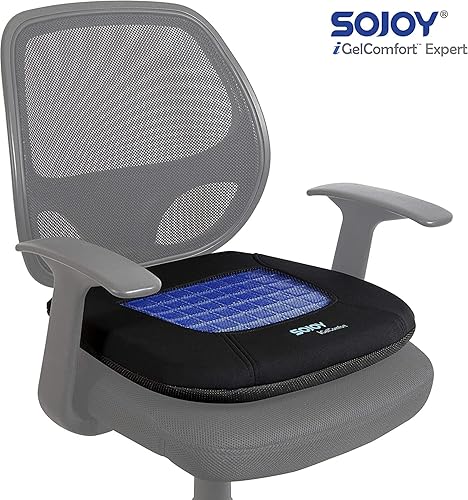 Miniatura 5 de Cojín de gel Sojoy IGelComfort para coxis, ortopédico, Negro