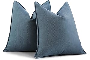 ZWJD: Enhance Your Home with Elegantly Textured Dusty Blue Pillows