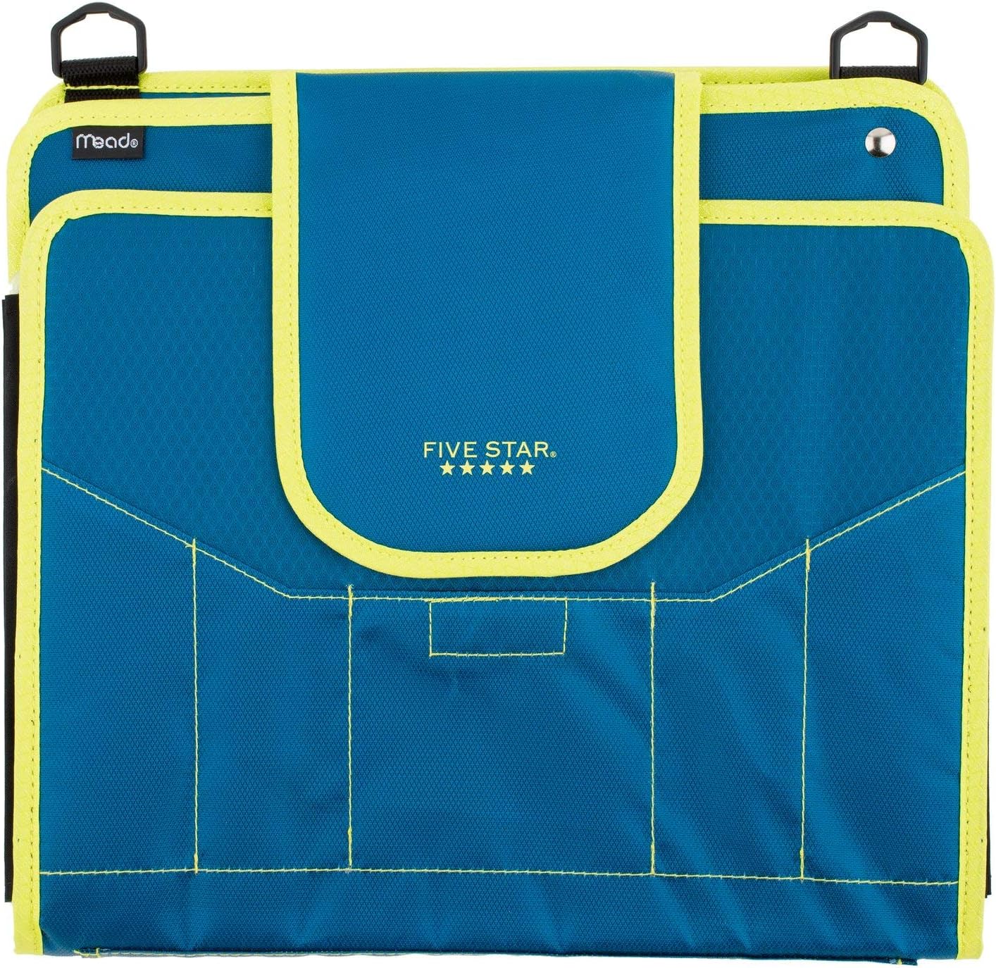 Five Star Sewn Zipper Binder, Fabric, 2 Inch 3 Ring Binder With 4 Inch Capacity, Assorted Colors, Color Selected For You, 1 Count (Pack of 1)