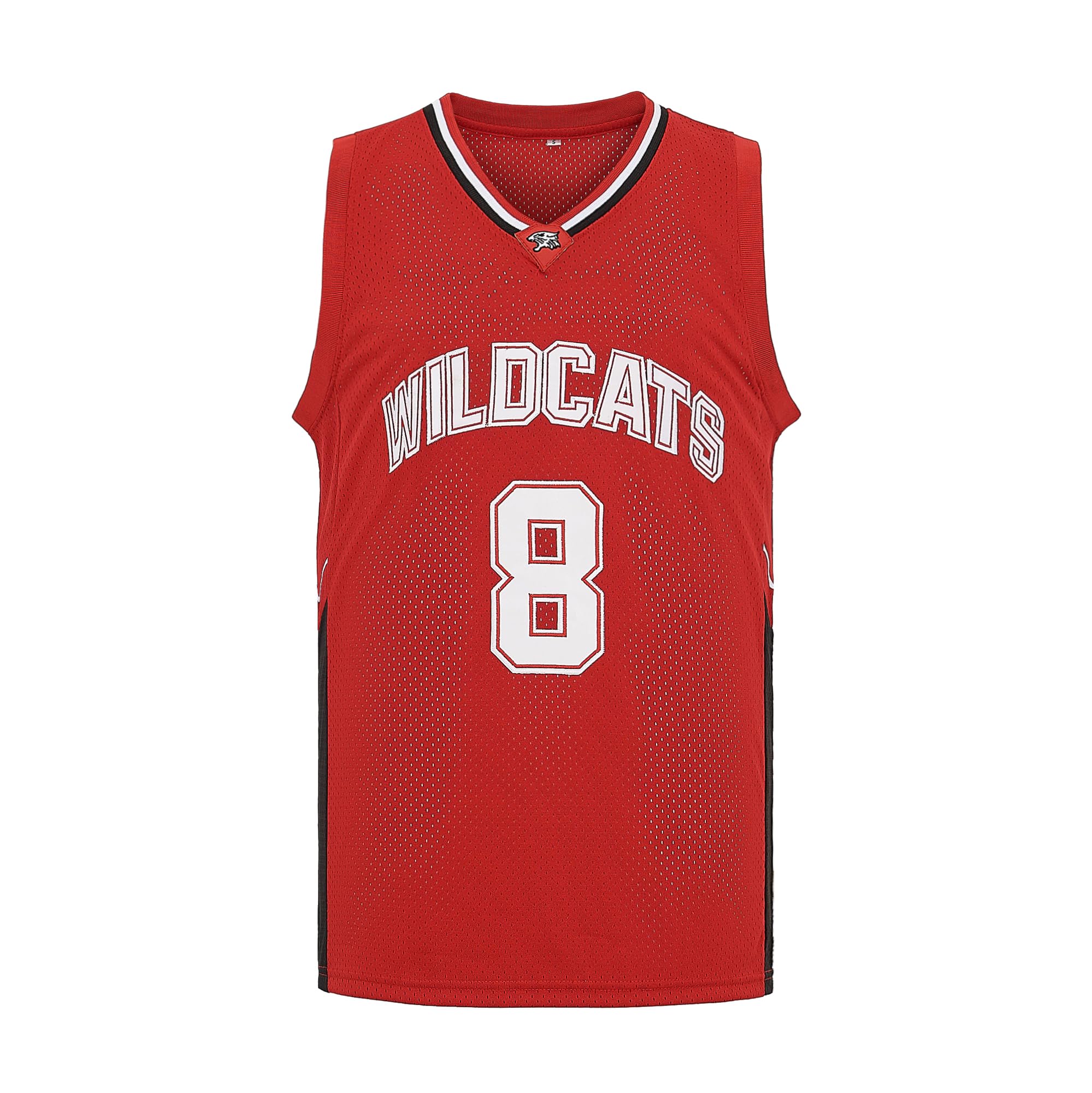 CAIYOO Mens Wildcats High School Jersey 14 Troy Bolton 8 Chad Danforth Basketball Jersey