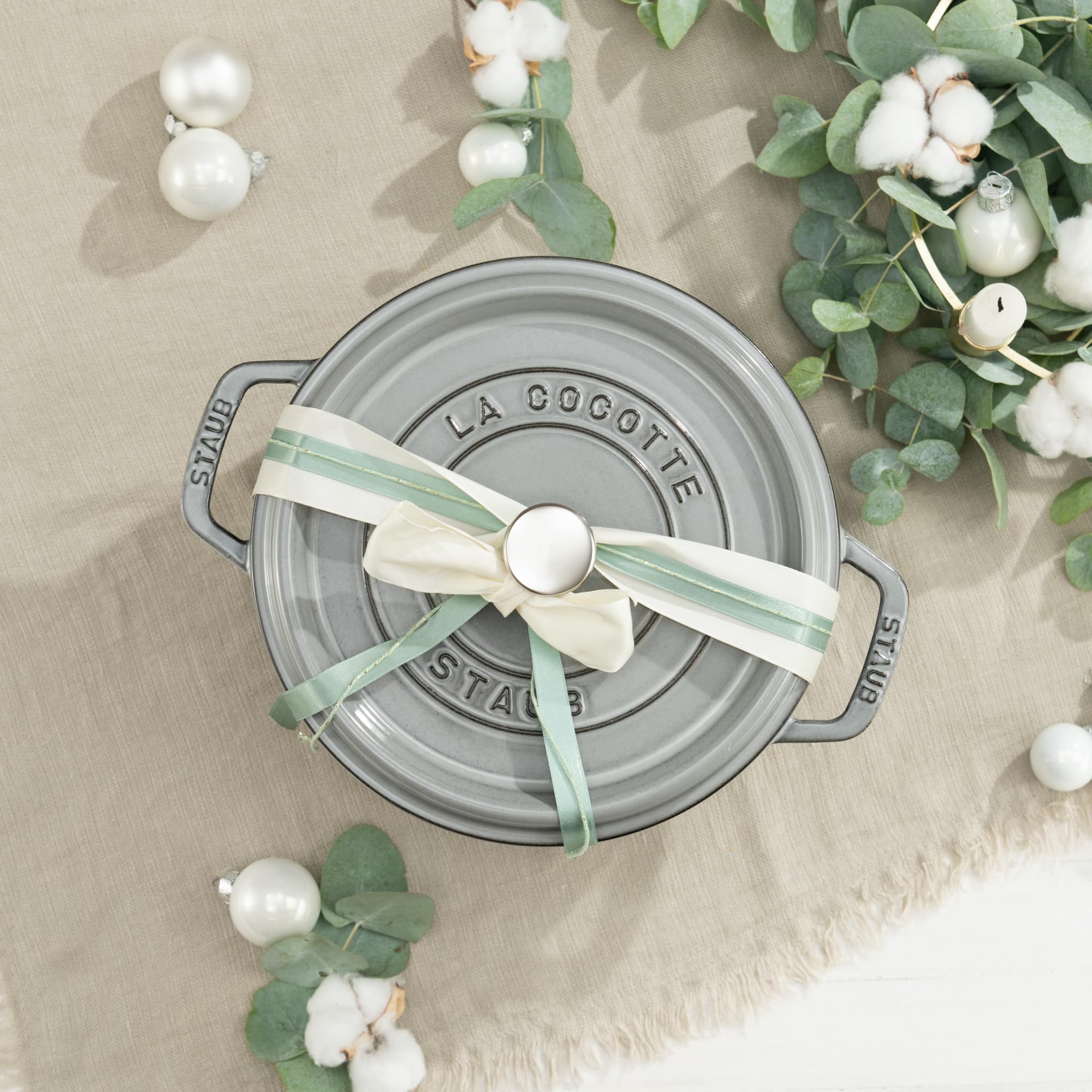STAUB Okrągły Cocotte, 5,5 l, grafitowy szary