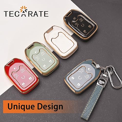 Miniatura 5 de Funda para llavero GMC  Funda de TPU suave para llavero, protector para Chevy GMC Acadia Terrain Yukon Chevrolet Suburban Tahoe Smart Remote sin