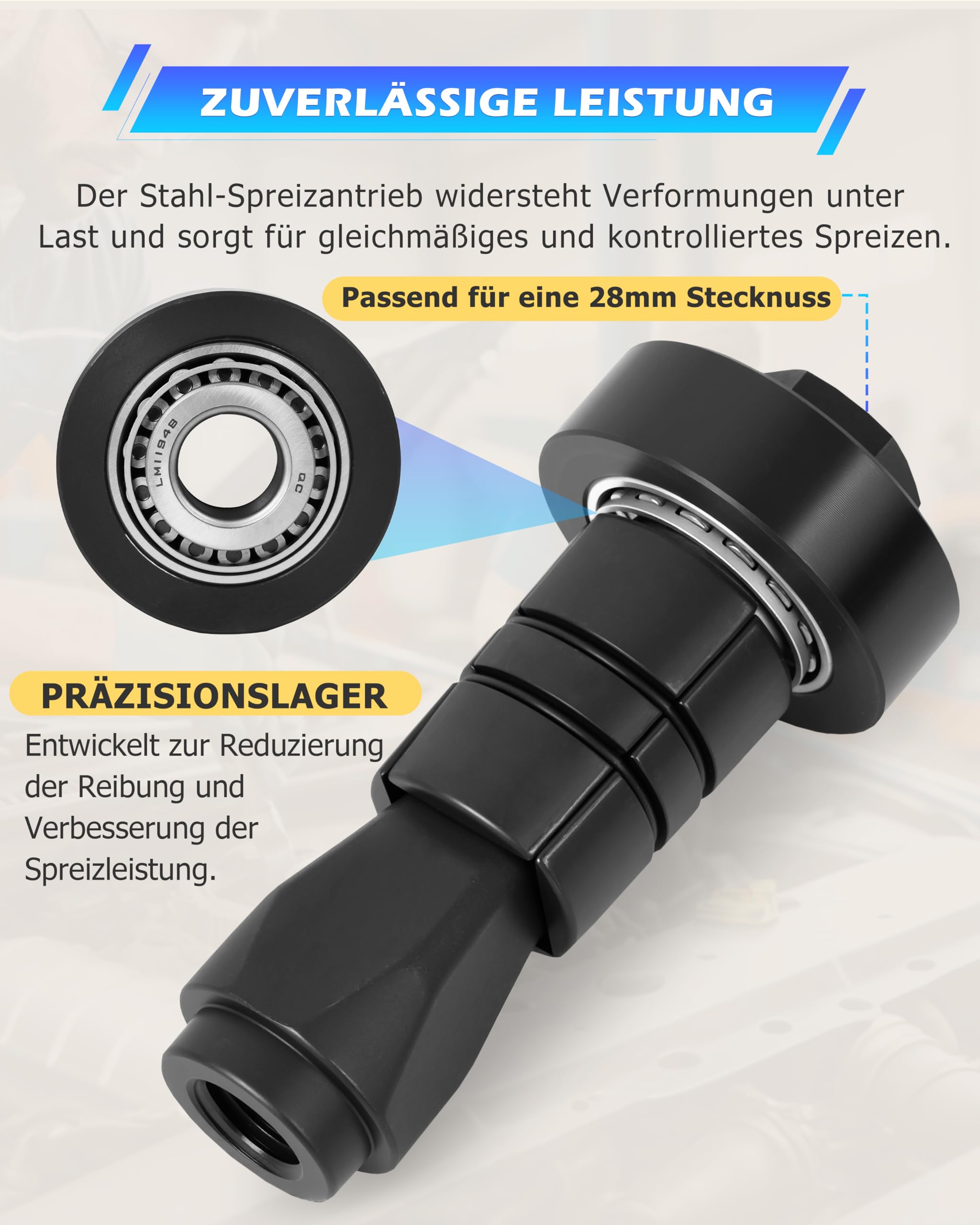 DAYUAN Rohraufweiter Auspuffrohr Expander Set, Rohrspreizer & Rohraufweiter Werkzeug für Auspuffrohre
