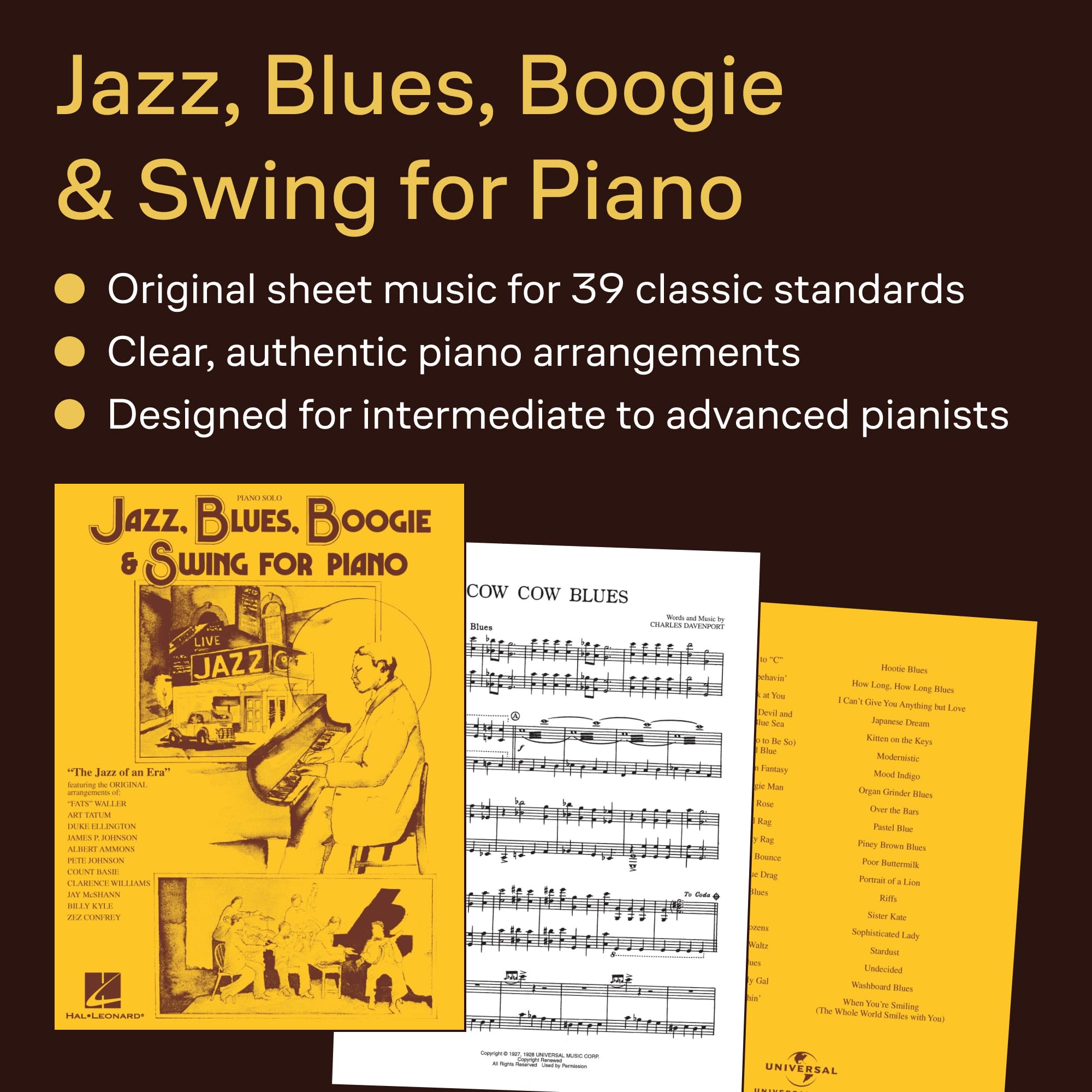 Jazz, Blues, Boogie & Swing for Piano