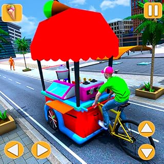 Sorveteiro: Jogos de venda de sorvete para crianças, jogos de condução de caminhão de comida de sobremesa gelada, jogos de carrinho de sorvete, jogos de sorvete e jogos infantis