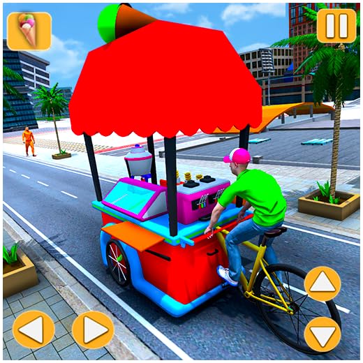 Heladero: Juegos de venta de helados para niños, juegos de conducción de camiones de comida de postres helados, juegos de carritos de helados, juegos de helados y juegos para niños