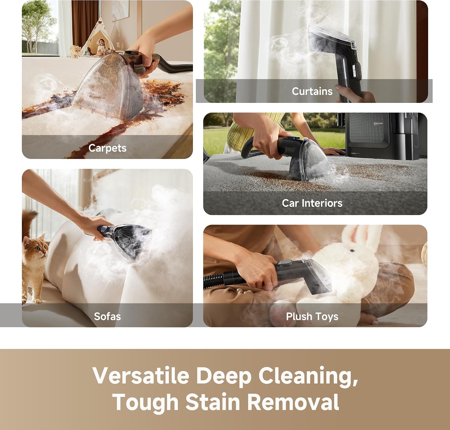 DREAME N20 Steam Carpet Cleaner Machine with Steam & Hot Water Wash photo 2