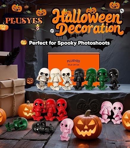 Miniatura 6 de Clips de ventilación para ambientador de automóvil, decoración gótica para interiores, decoración gótica divertida, accesorios de esqueleto de Blanco