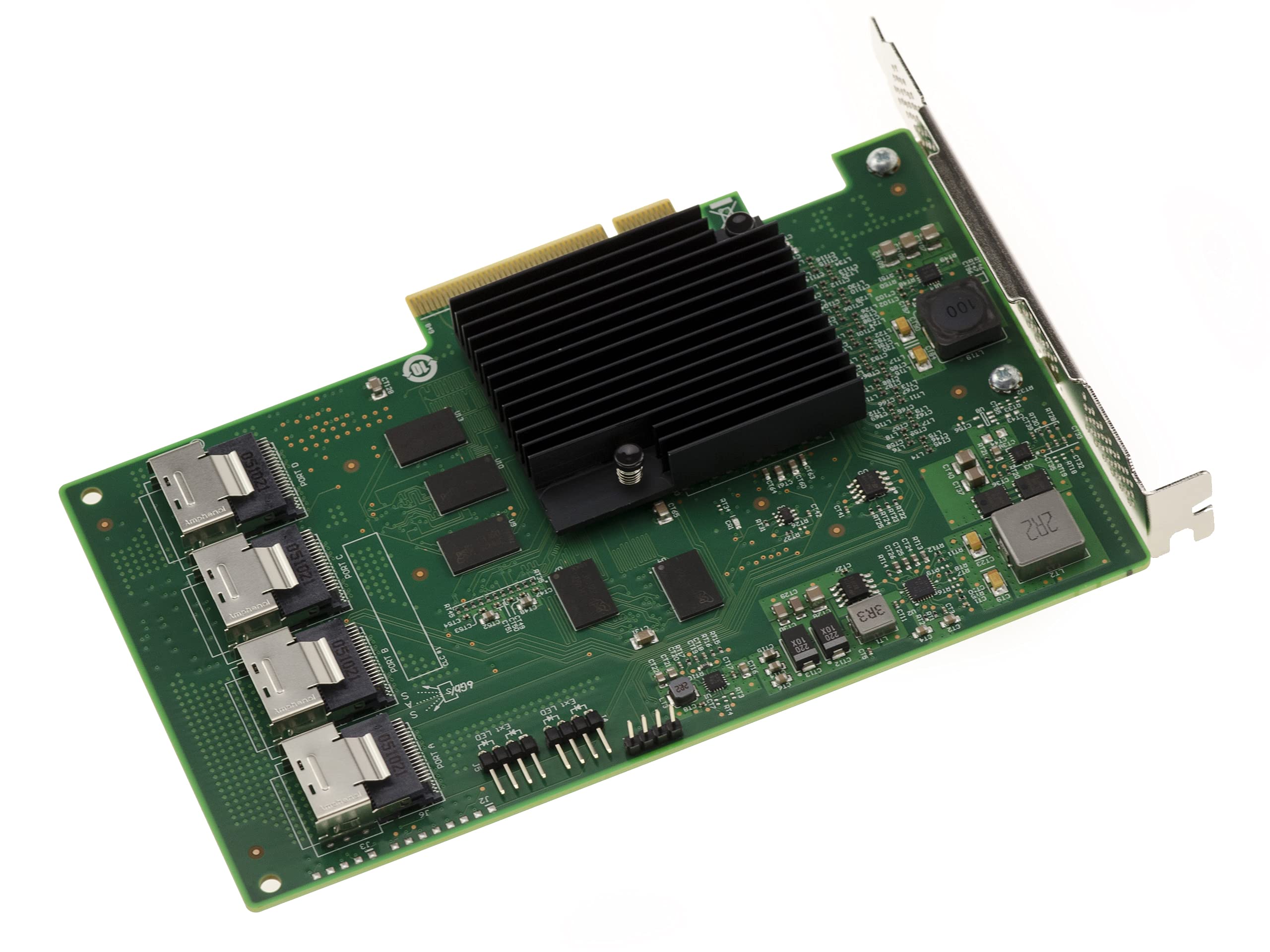 KALEA-INFORMATIQUE Tarjeta controladora PCIe 2.0 SAS 6GB 16 Puertos internos. Modelo OEM 9201-16I SAS 2116
