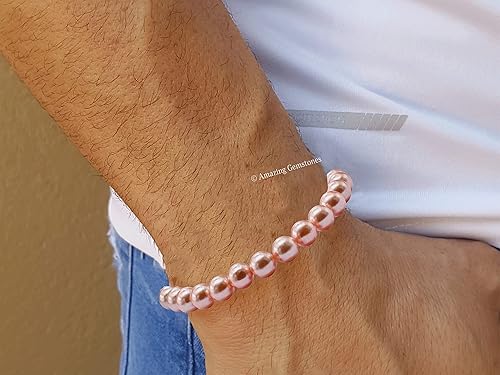 Miniatura 409 de Amazing Gemstone Pulsera de cristal para mujeres y hombres, pulsera de cristal curativo de protección, pulsera elástica con cuentas de piedras