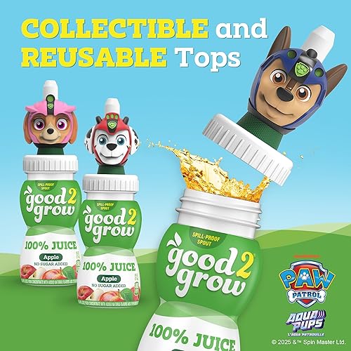 Miniatura 4 de good2grow Jugo de Manzana - Bebidas de Jugo 100% para Niños, Jugo de Frutas Sin Azúcar Añadida, Botellas de Jugo de 6 Fl Oz con Tapas a Prueba de