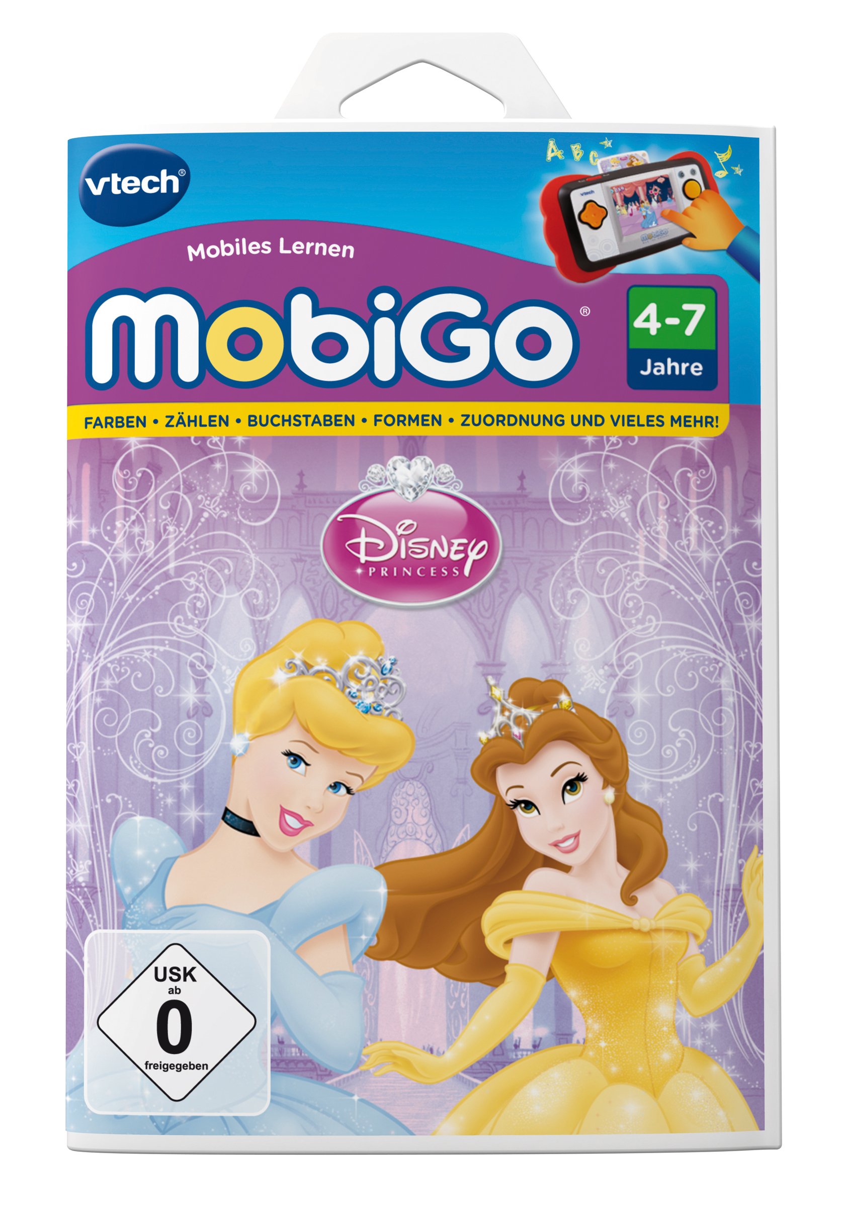 VTech 80-251104 - MobiGo Lernspiel Disney Prinzessinnen
