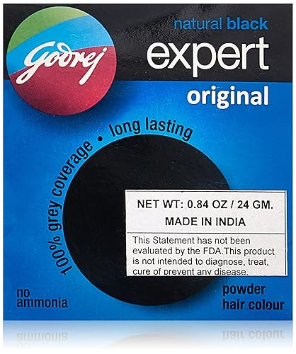 Godrej Natural Black Expert - Coloración en polvo para el cabello, 0.91 onzas (2 disponible en Yaxa El Salvador