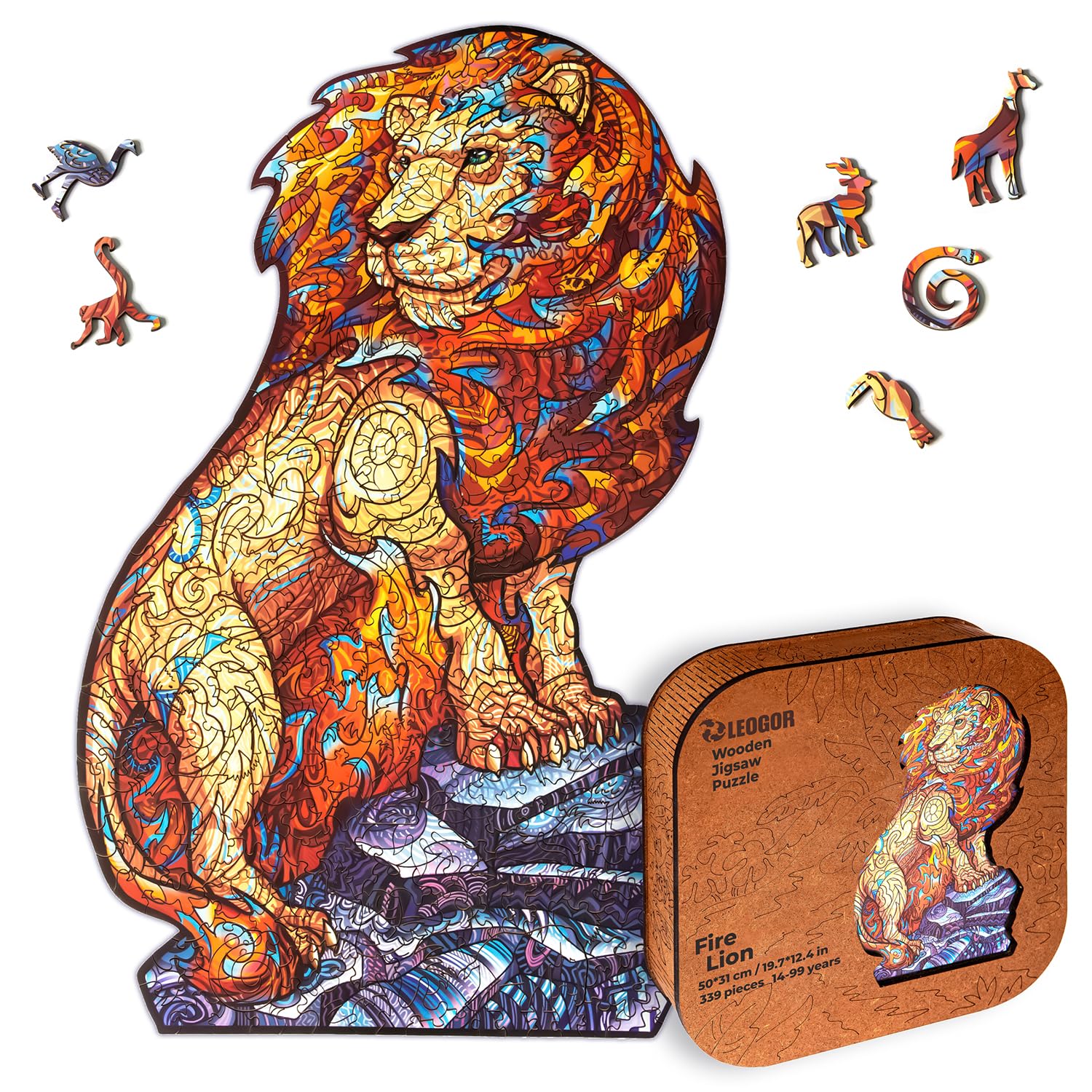 ライオンパグ(完全1点もの) ライオンパグ(完全1点もの) Amazon | LEOGOR オリジナル 木製