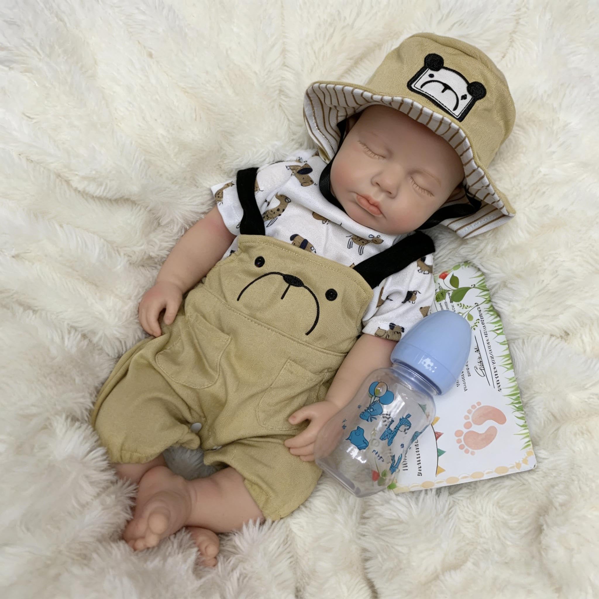 RXDOLL Realistyczne lalki Reborn Baby Dolls Boy silikonowe na całe ciało, winylowe, prawdziwe życie, noworodek, lalka, wygląda prawdziwie, anatomicznie poprawnie, lalki dla dzieci od 3+