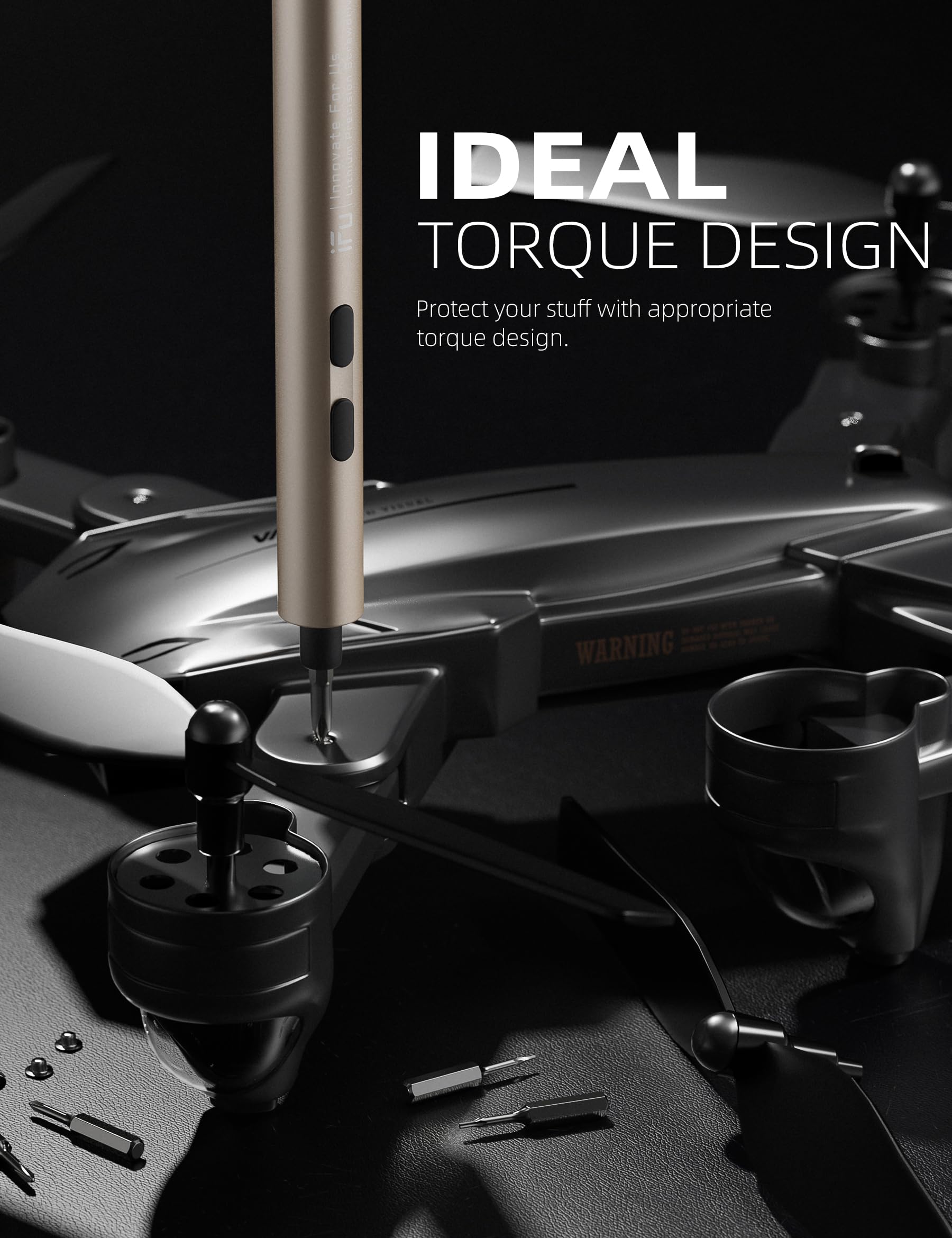 iFu Mini destornillador eléctrico, juego de destornilladores de precisión 90 en 1, pequeño destornillador inalámbrico con luz LED y 64 puntas magnéticas, herramienta de reparación para teléfono,