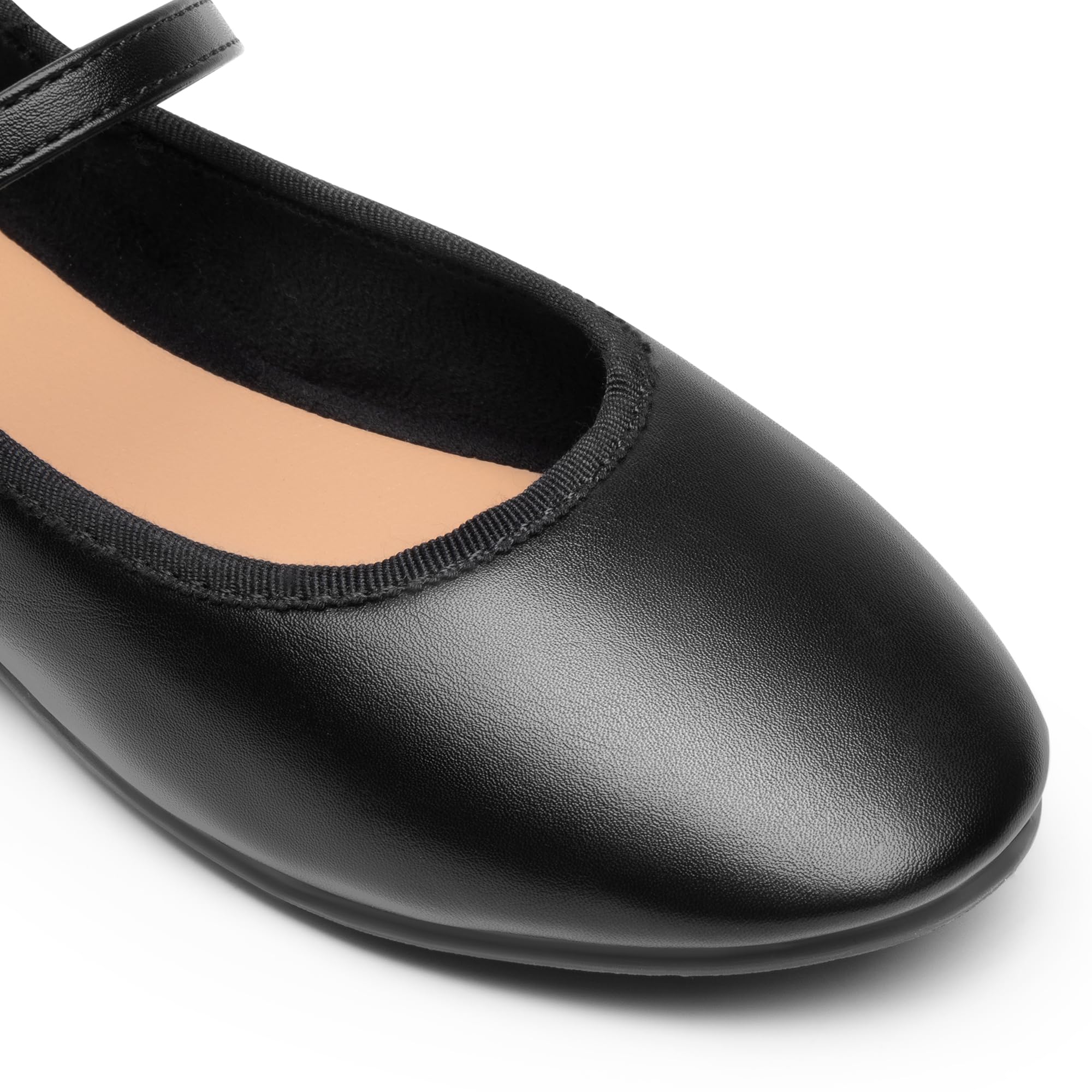 DREAM PAIRS Ballerines Mary Jane Femme Classiques, Chaussures Plates Confortables à Enfiler, Style Élégant et Polyvalent pour Travail et Quotidien