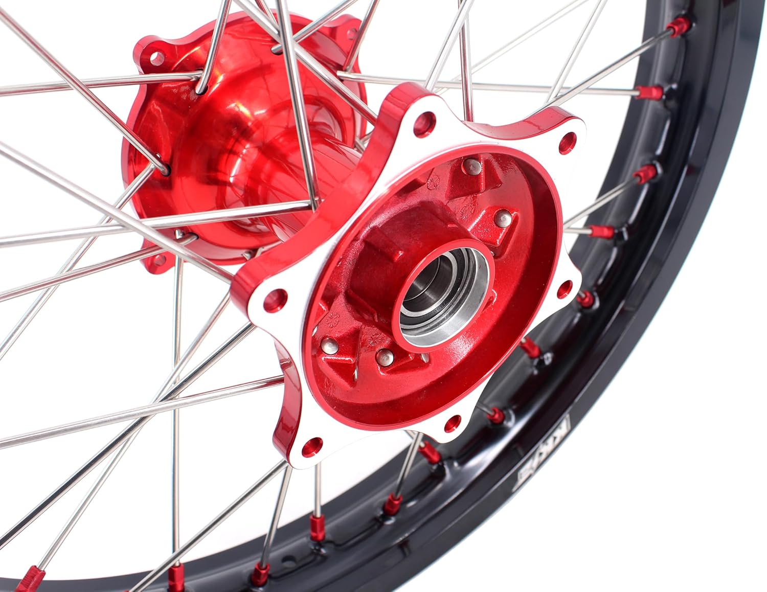 KKE 1.6 * 21 & 2.15 * 19 MX Cast Motorcycle Dirt bike Wheels Rims Compatible with HONDA CRF250R 2014-26, CRF450R 2013-26 CRF250RX 2020-26 CRF450RX 2020-26 CRF450X CRF450RL 2019-26 CRF450L 2019-21
