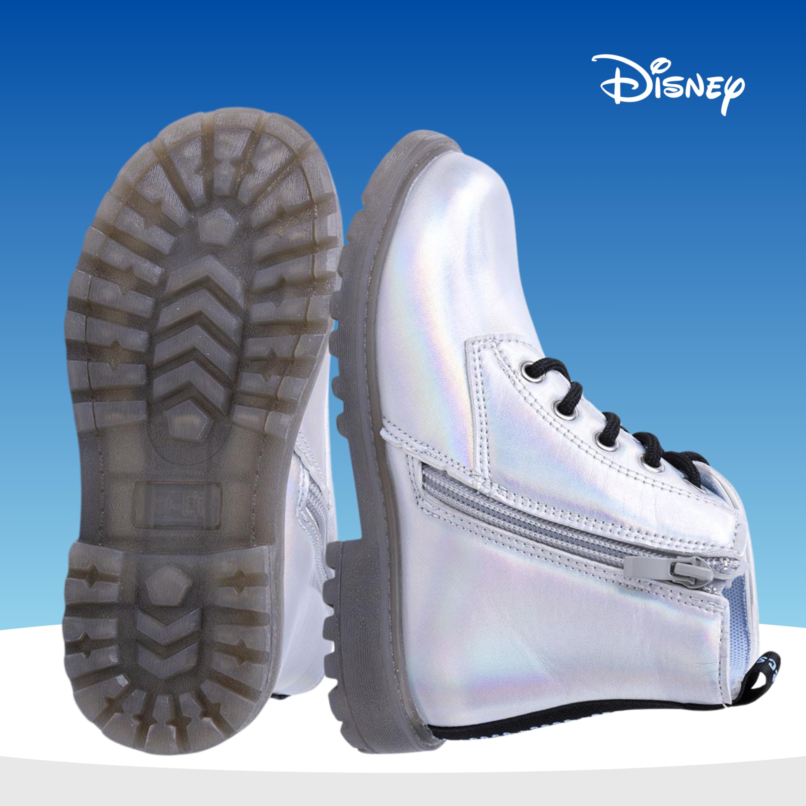 Disney Frozen Stivali per Ragazze, Calzature per Ragazza, Design di Scarpe Luminose, Stivali Classici Elsa, Regalo per Bambina, Taglie EU 27 a 34