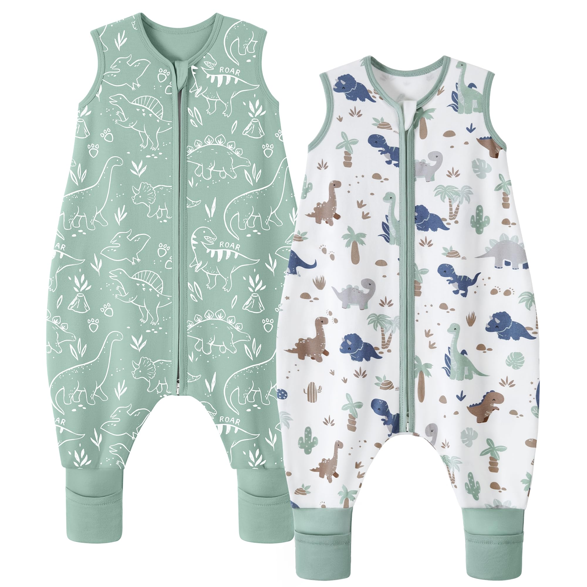 FIEMOL Baby Schlafsack mit Füßen 0,5 Tog Sommerschlafsack Mit Füßen